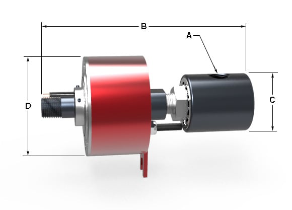 90 degree rotary union with electrical slip ring
