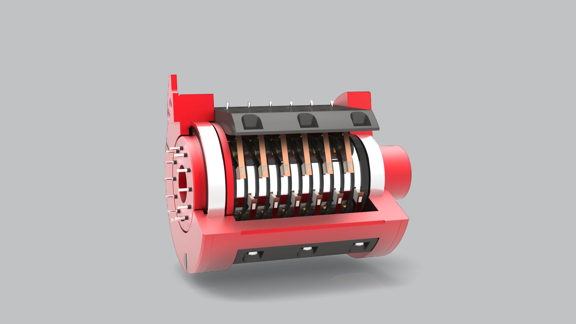 SR003 packaged slip ring with cutaway