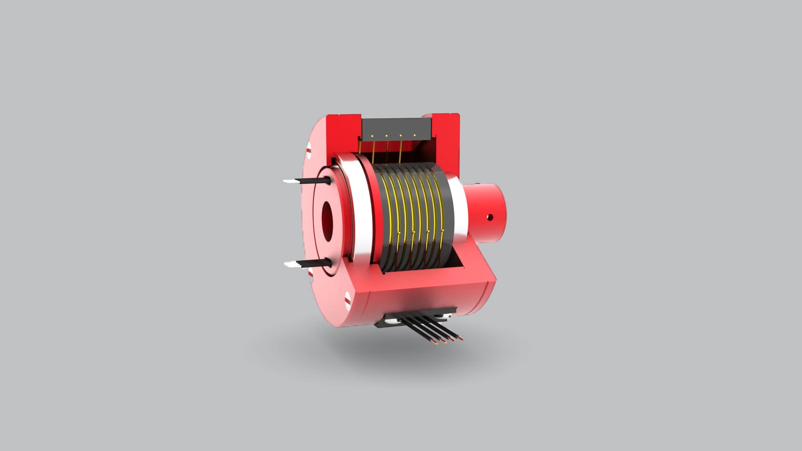rotary systems sr008 slip ring inside view