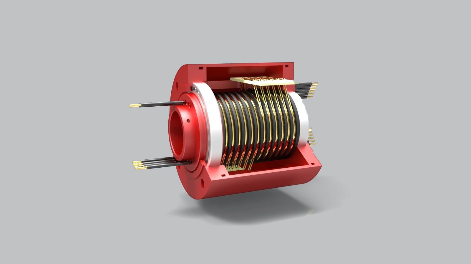 rotary systems sr014 slip ring inside view