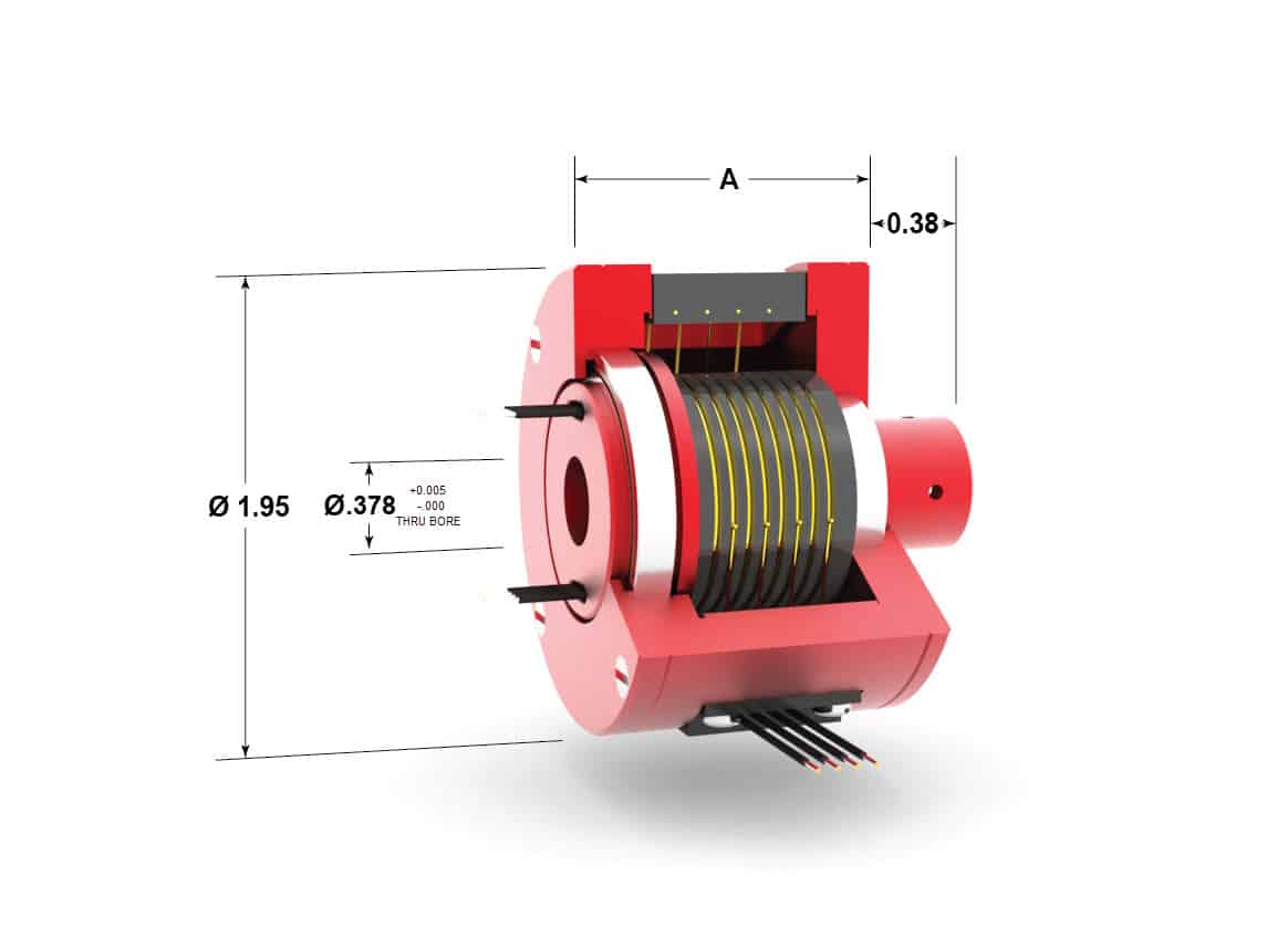 SR008 slip ring 8 series with dims